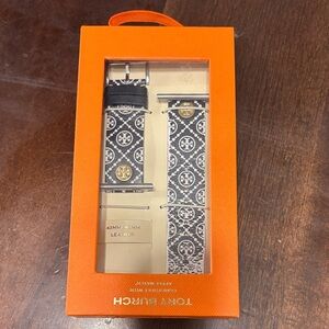 Tory Burch Monochrome Leather Watch Band